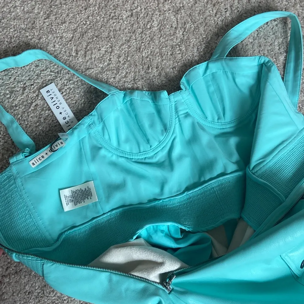 faux leather jumpsuit. Petite Xs - Image 12