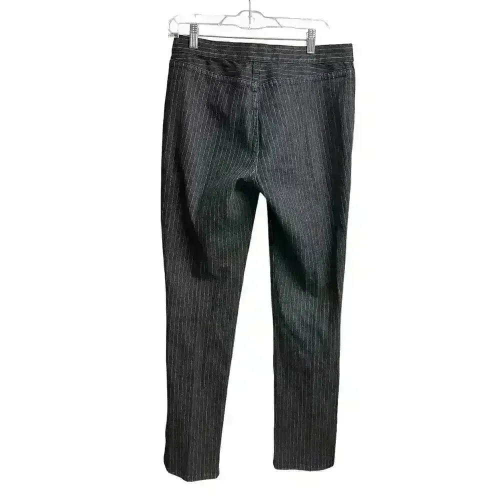 Lauren Jeans Co. Ralph Lauren Black White Pin Stripes Jeans Straight Leg Denim Size 26 - Image 9