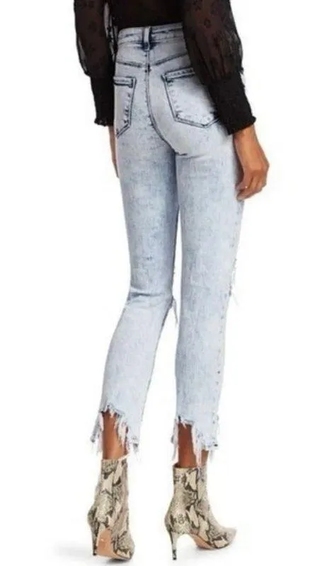 L'Agence High Line Skinny Jeans in Calypso Acid Wash Distressed Destructed 25 - Image 2