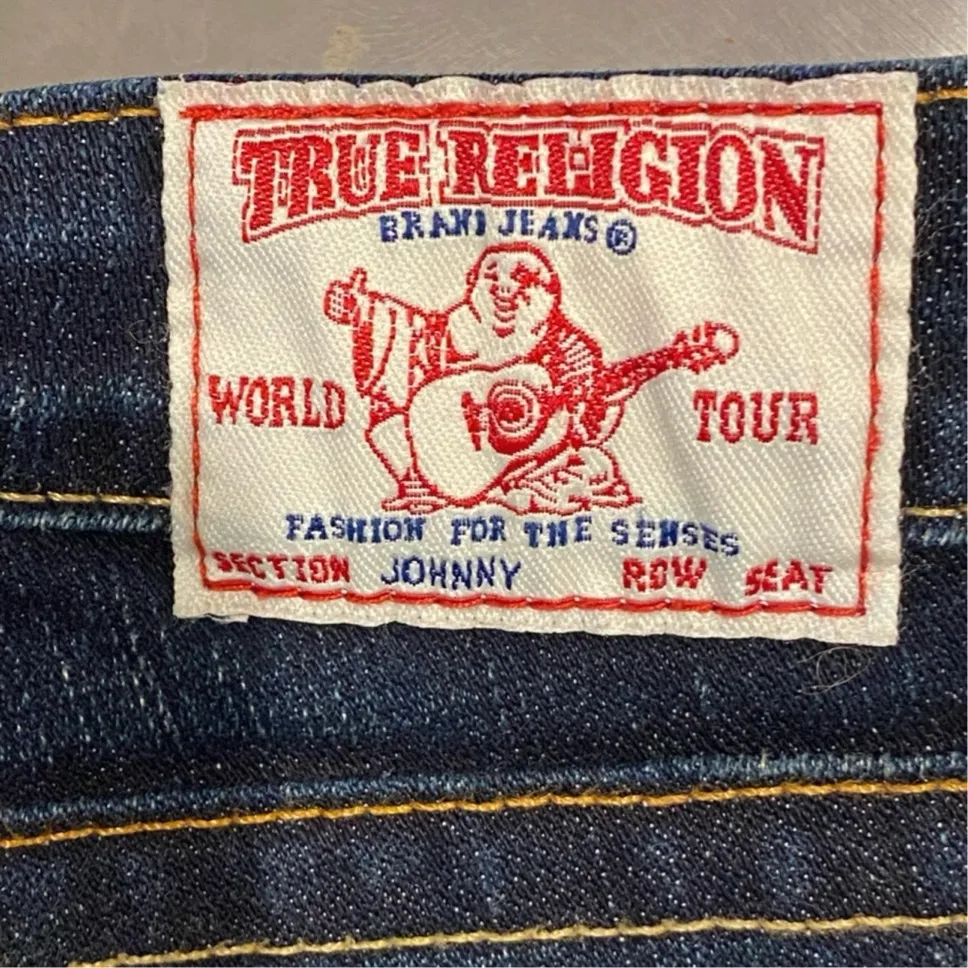 True Religion Jeans Low-Rise Ankle Cropped 28 Dark Wash - Image 5