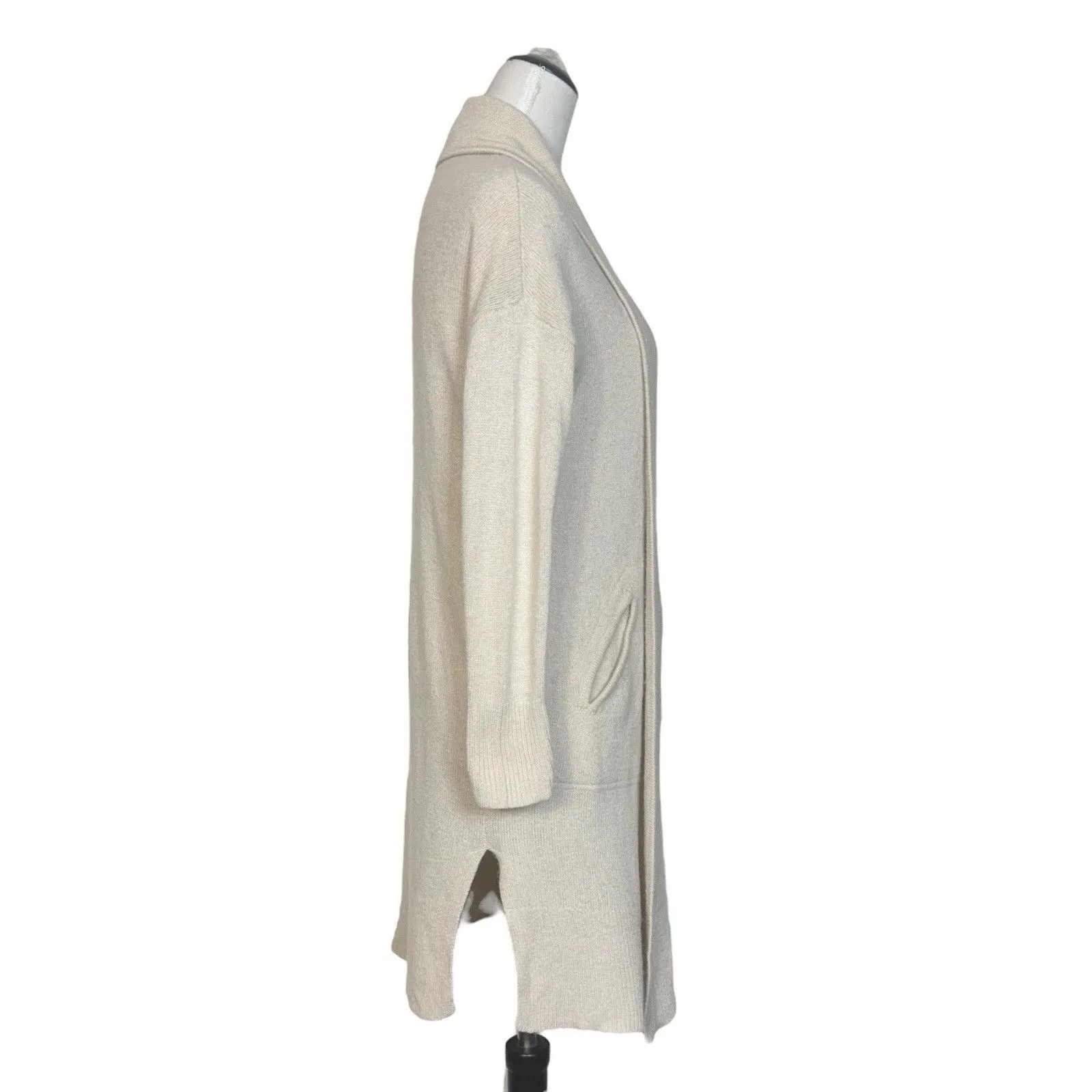 MADEWELL Rivington Oversized Sweater Coat XS Merino Wool Alpaca Cardigan Cream - Image 6