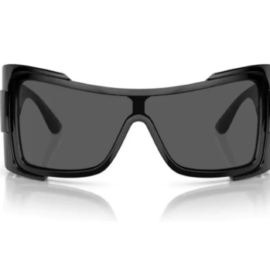 Versace  Black Shield Sunglasses - Image 6