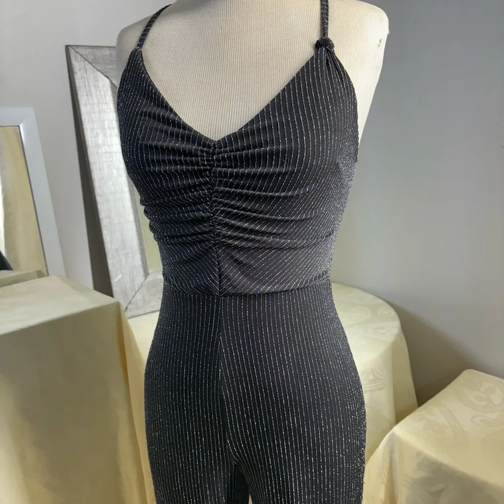 Love Squared  Black Jumpsuit with Tapered Legs - Image 12