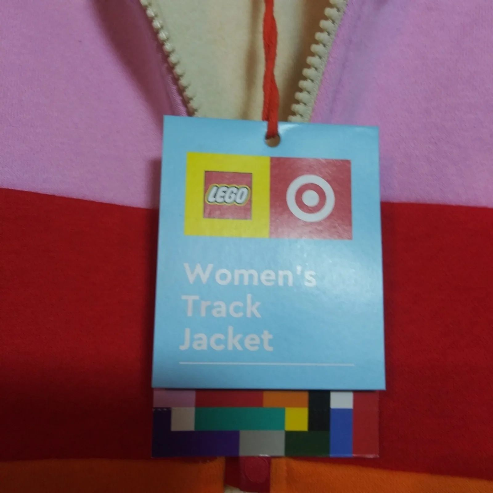 Lego for Target Limited Edition Women’s Track Jacket Athleisure Striped Sz Xs/S Pink - Image 6