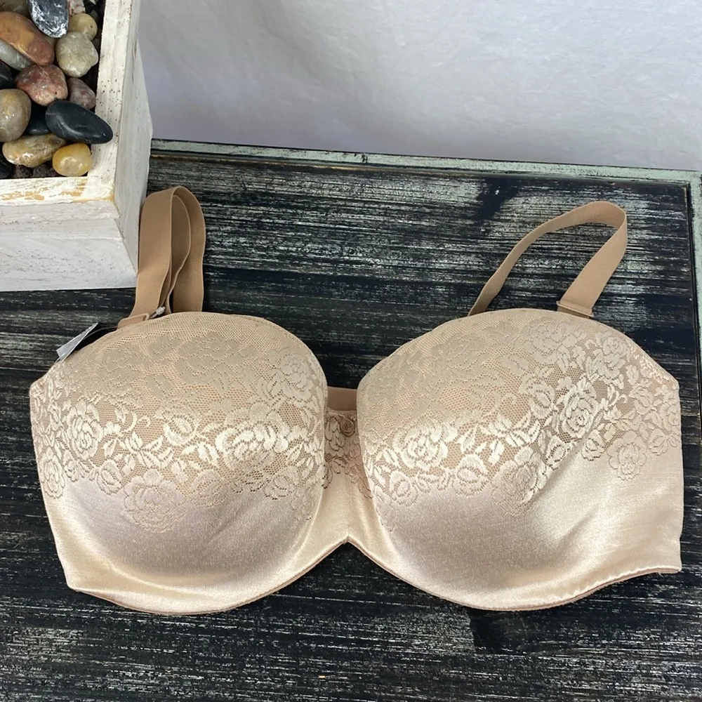 Soma Nude Stunning Support Strapless Underwire Contour Bra 38 DDD NEW Tan Size undefined - Image 2