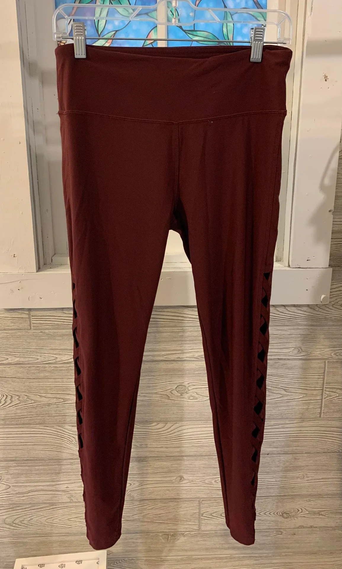 Workout Leggings Red Size M - Image 3