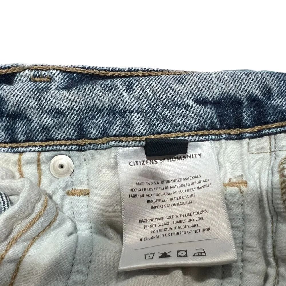 Citizens of Humanity Charlotte Button Fly Straight Ankle Jeans Women's Size 24 - Image 15