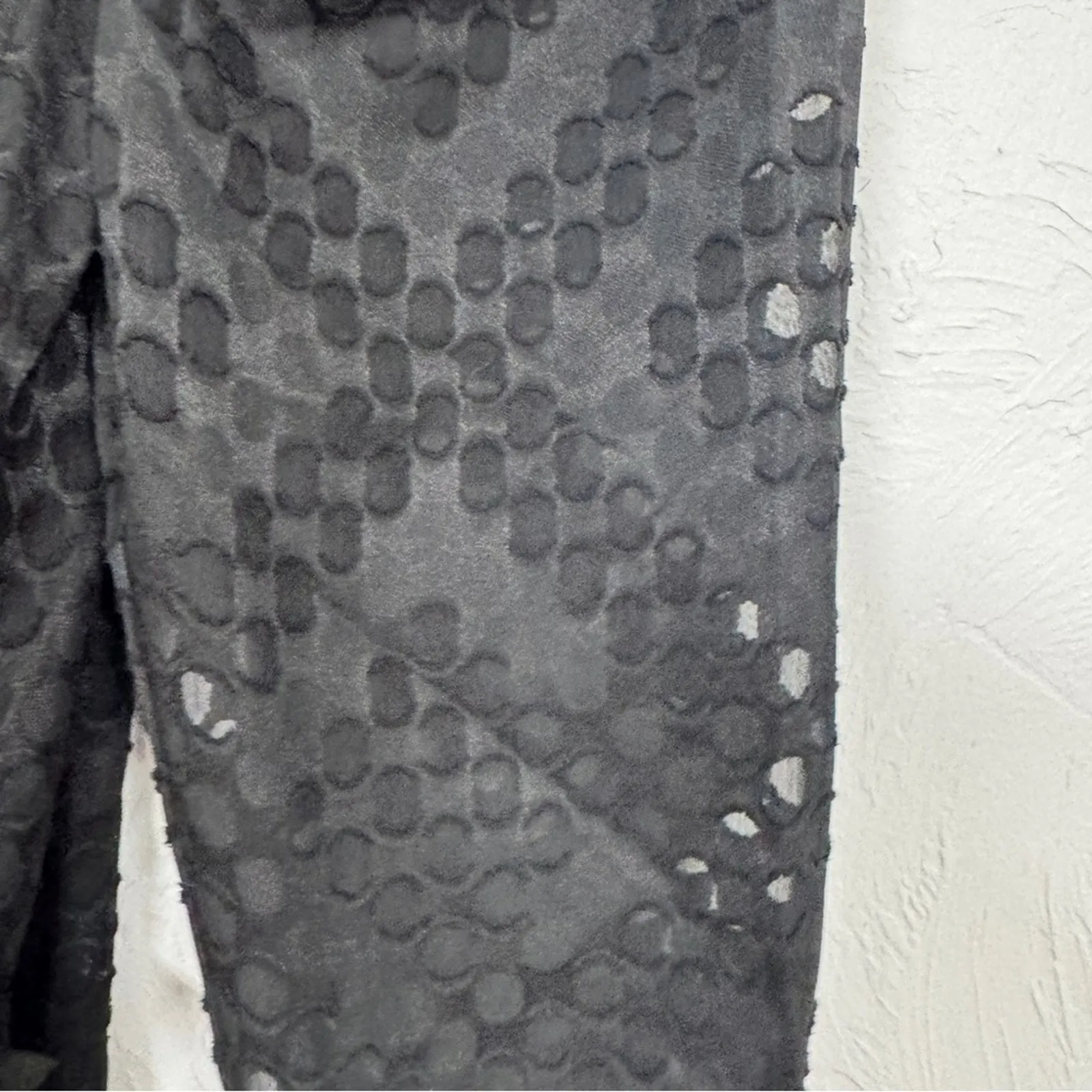 Ted Baker Black Lazare D Ring Wrap Top Blouse Womens XS Puff Shoulder Coquette - Image 8