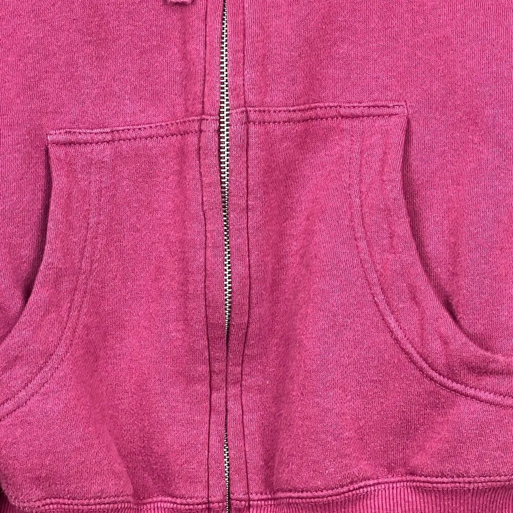 Peloton S Ultimate Fleece Zip Up Hoodie Sweatshirt Women's  pink logo - Image 6