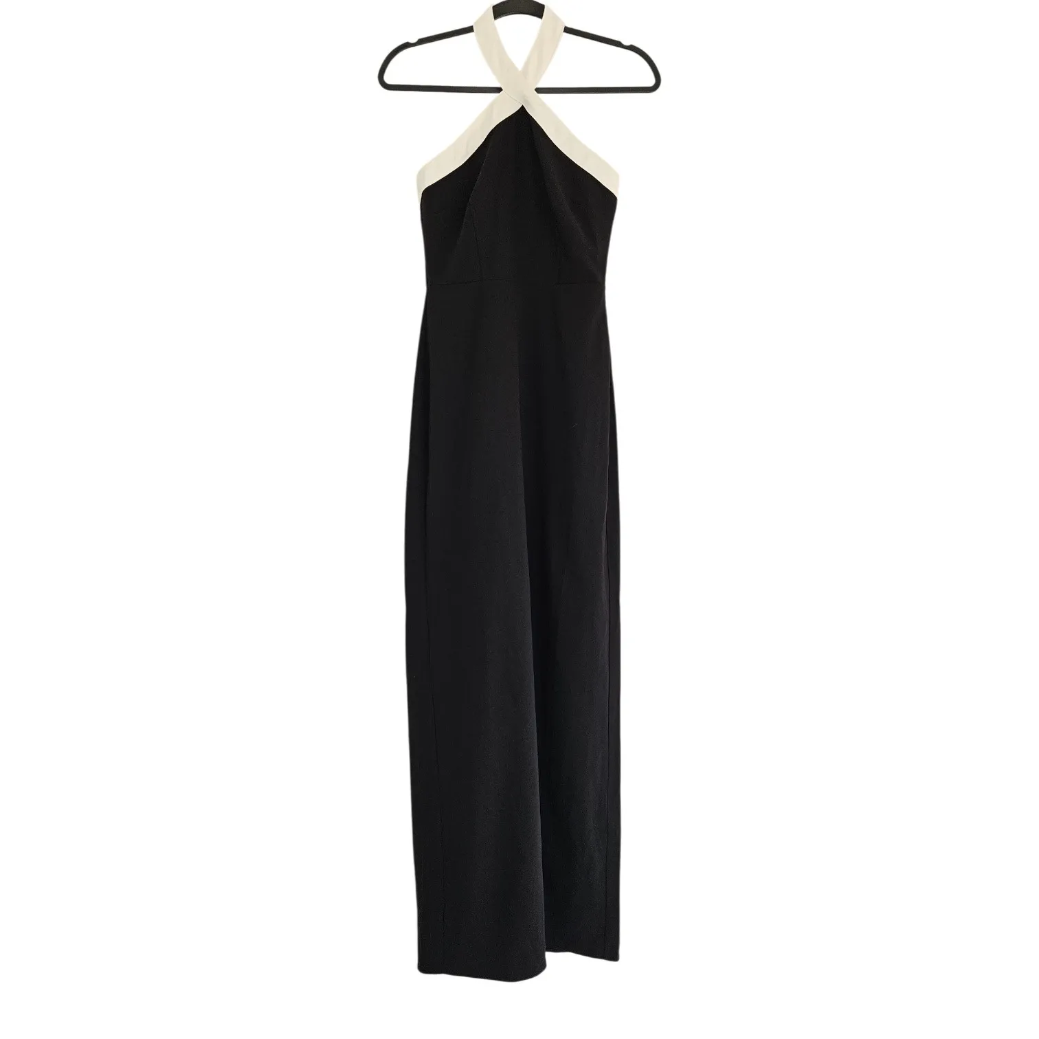 New superdown Laurien Cross Front Dress in Black Maxi White Backless Gown XS - Image 3