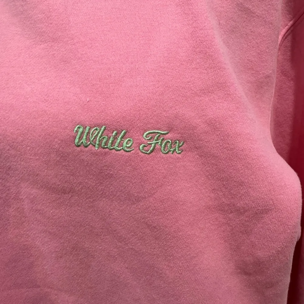 White Fox Boutique Vibrant Pink Crewneck Sweater with Relaxed Fit - Image 2