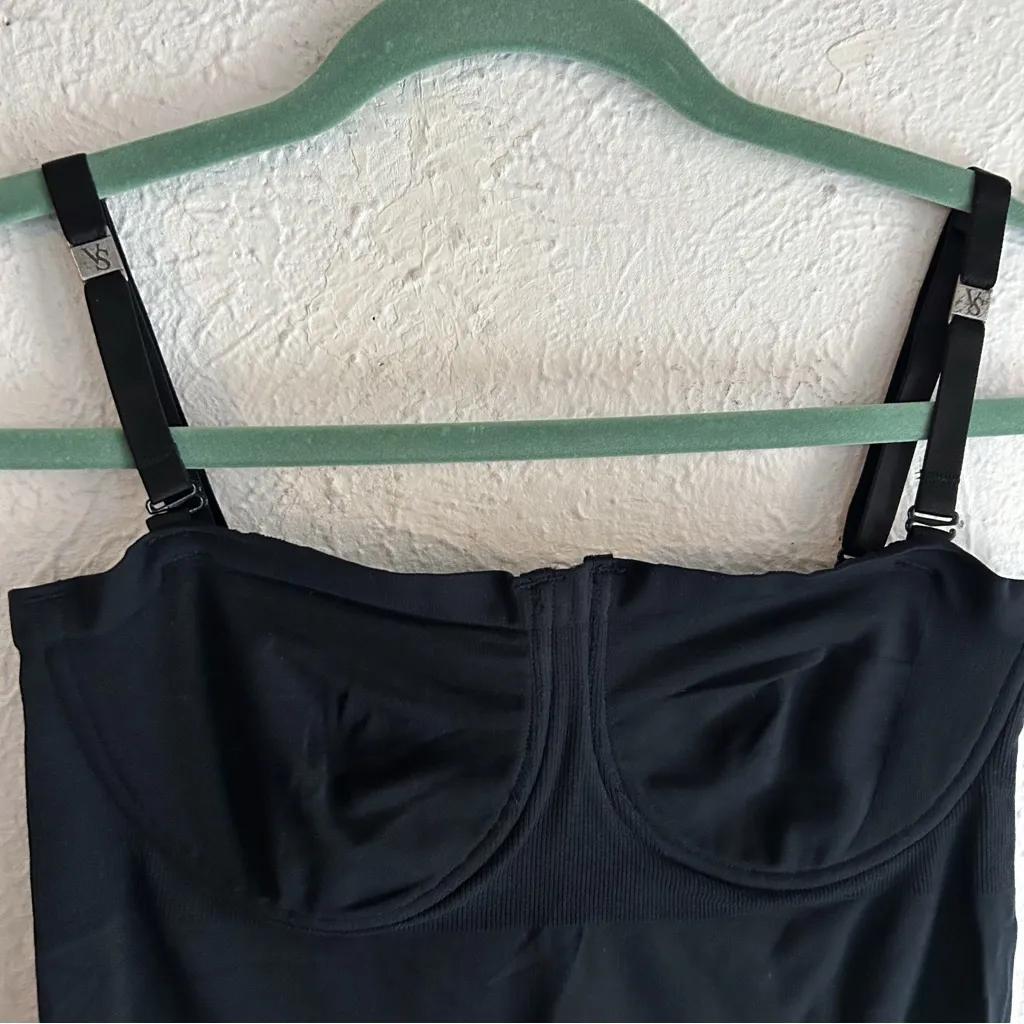 1999 Vintage Victoria’s Secret Bodycon Dress Underwire Black NWT Deadstock Large - Image 3
