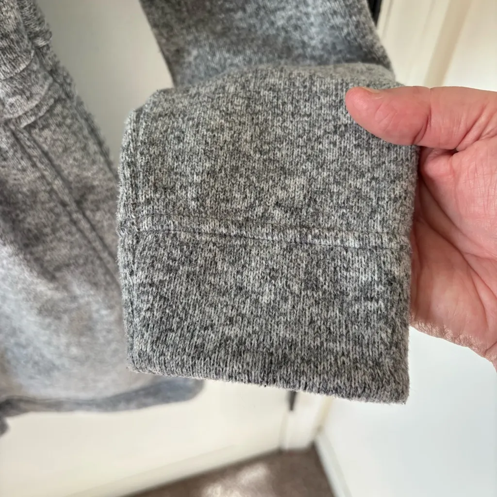 Patagonia Better Sweater Heather Gray Peacoat Jacket. Size Small. - Image 7