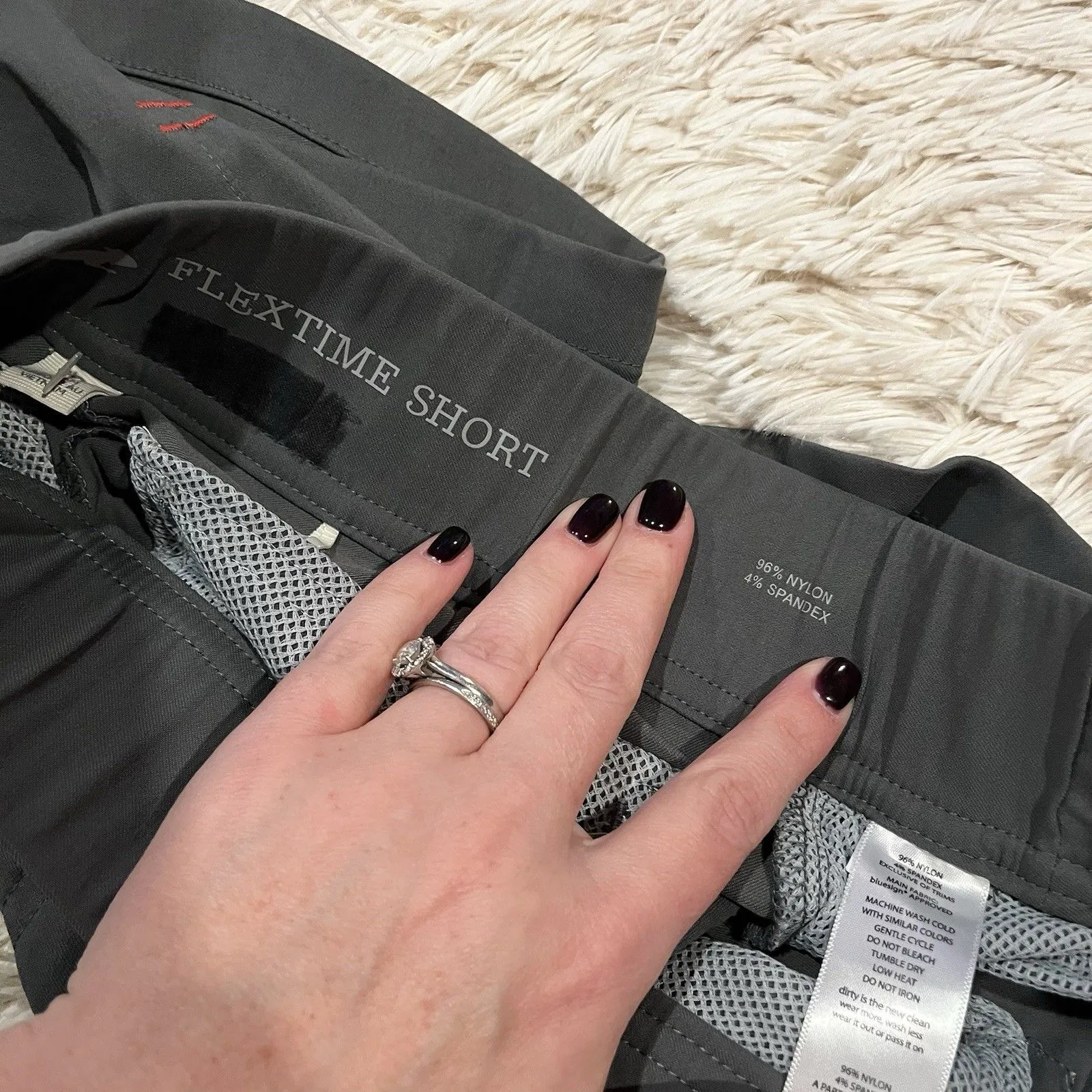 TOAD & CO. FLEXTIME WOMENS USA 2 BERMUDA GRAY STRETCH SHORTS - Image 11