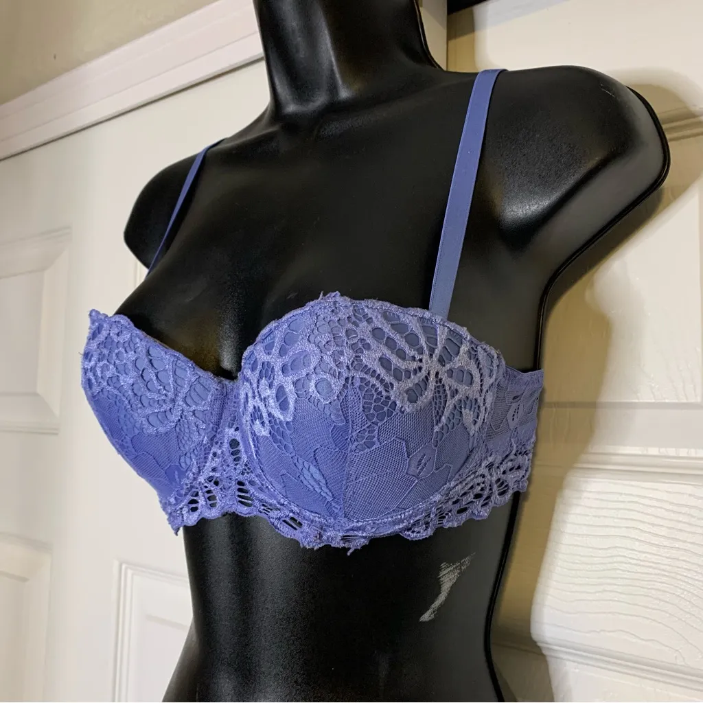 Lumie Blue Lacey Strap/Strapless Bra Size undefined - Image 2