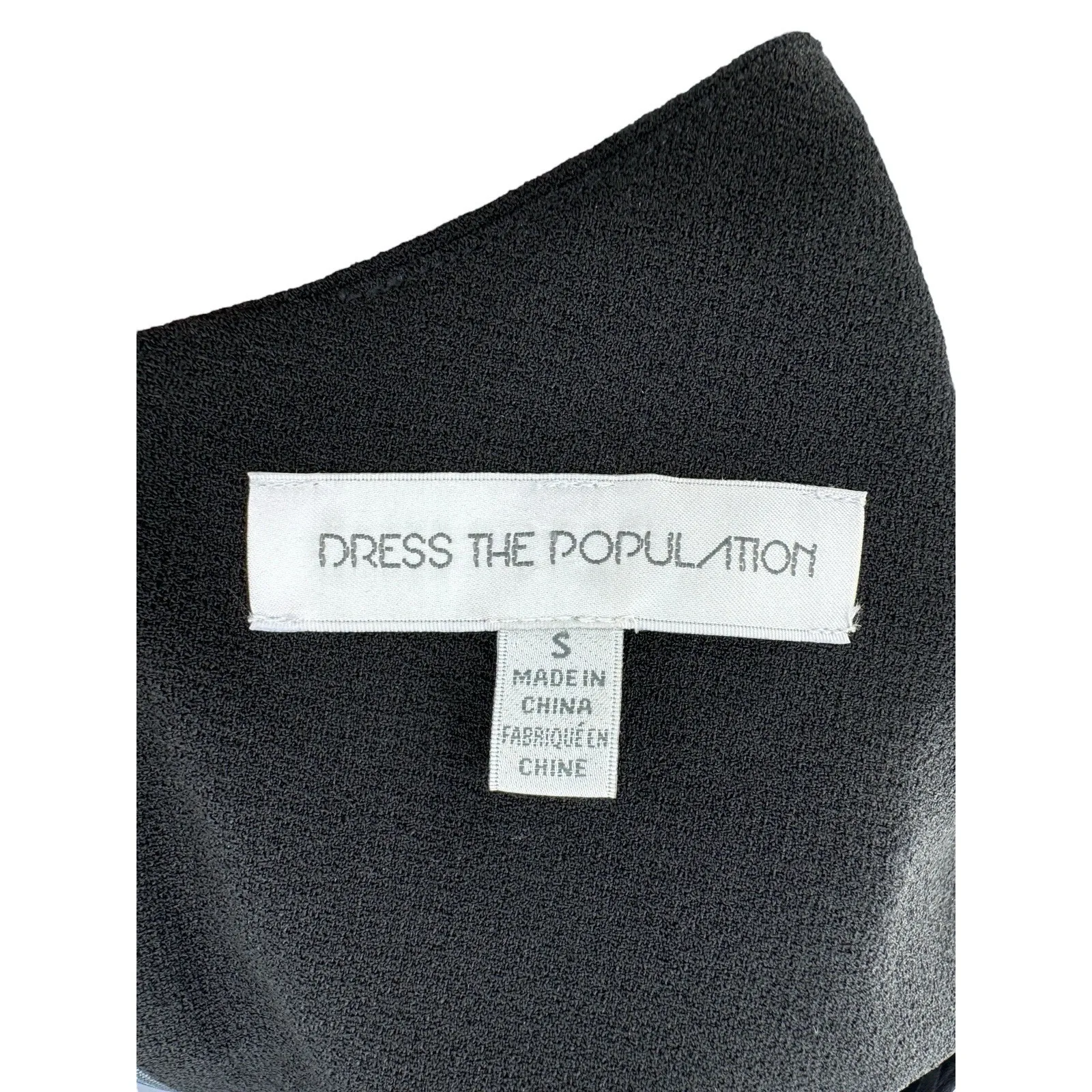 Dress the Population‎ Iris Slit Crepe Gown Black Size Small Formal Maxi Dress - Image 8