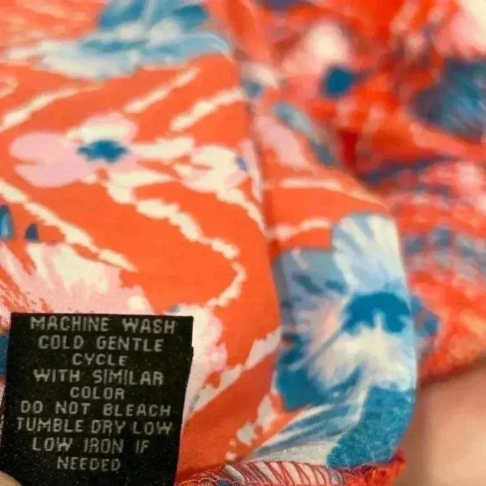 NWT Toxik3 Strapless Corset Romper Orange Chevron Floral Stretch Zipper Size L Size L - Image 6