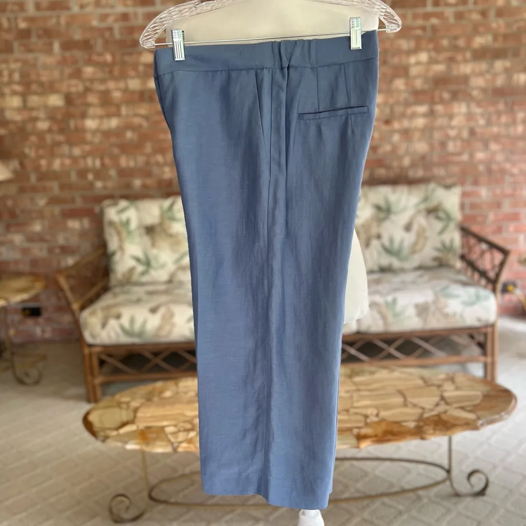 NWT Babaton Aritzia Tahoma Pants Wide Leg Linen Culottes S Party Chic Glam Mod - Image 11