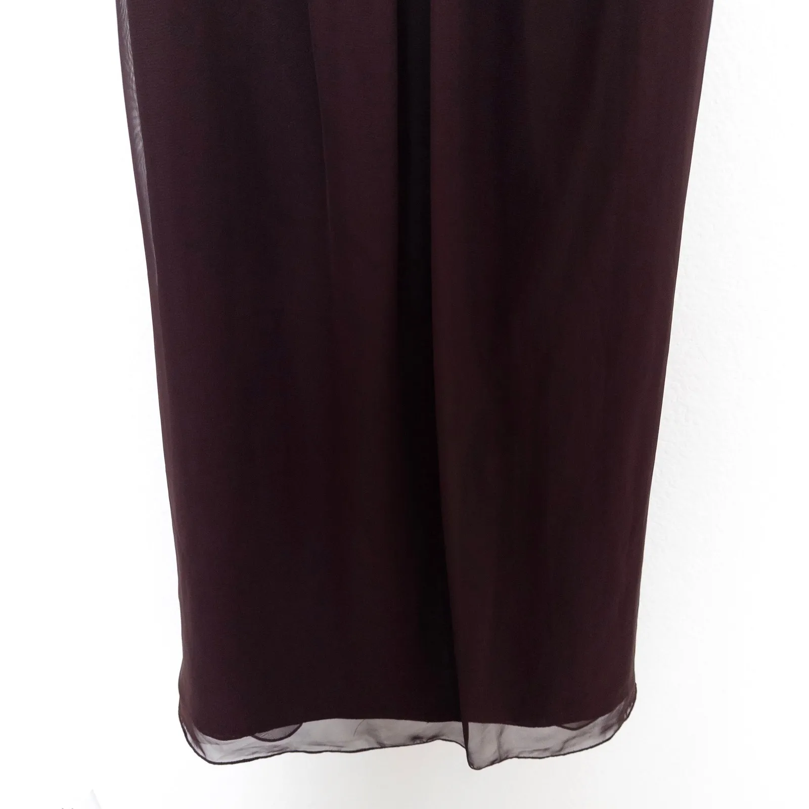 Y2K Womens Babydoll Dress‎ Size 8 Brown Midi Formal 90s Whimsigoth Forest Fairy - Image 3