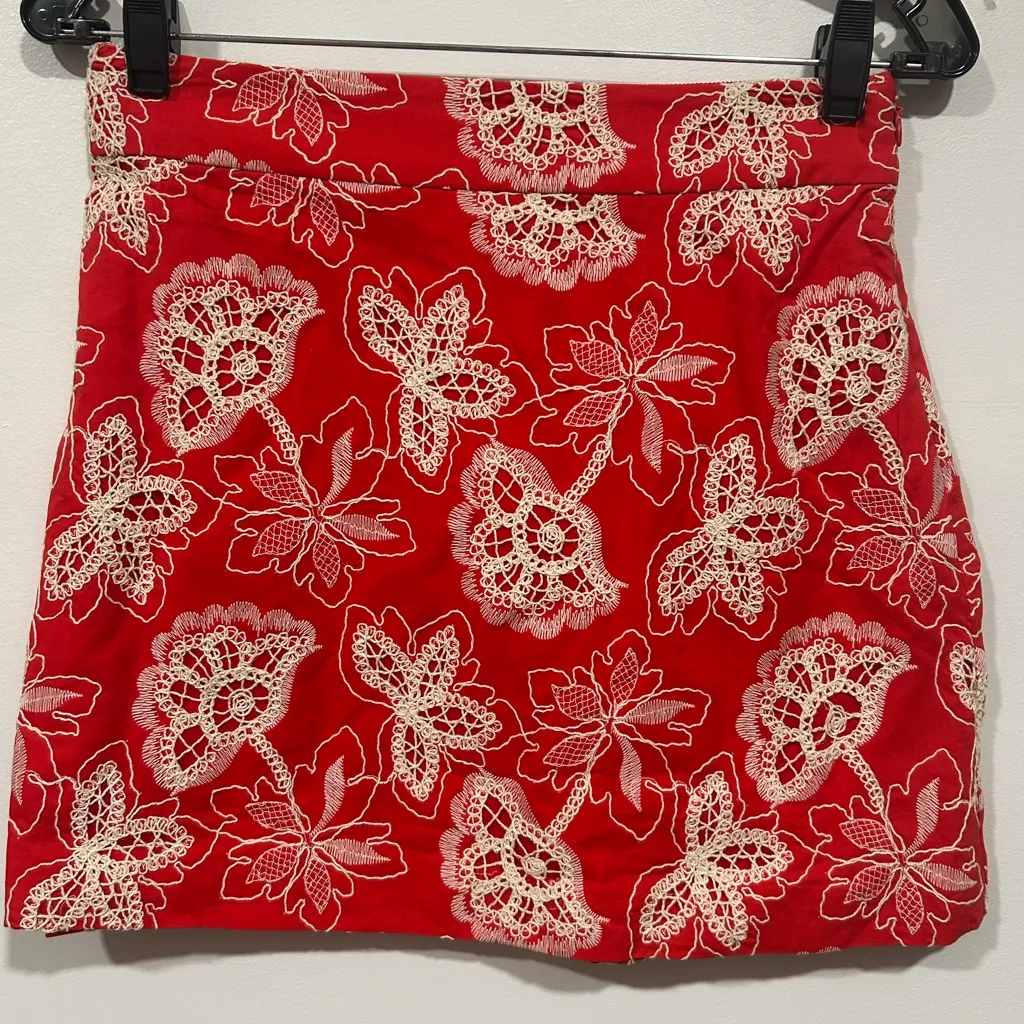 Ramy Brook Dawn Skirt in Flame Flower - Image 3