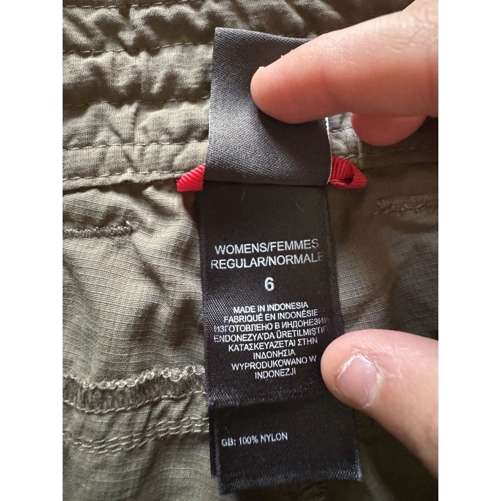 The North Face Shorts Women Size 6 Green Bermuda Hiking Nylon Quick Dry Outdoor - Image 10