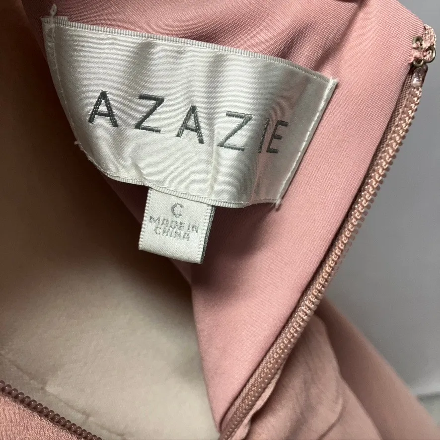 Azazie Rebecca Bridesmaid Dress Dusty Rose Pink Custom Size Womens Wedding Prom‎ - Image 9