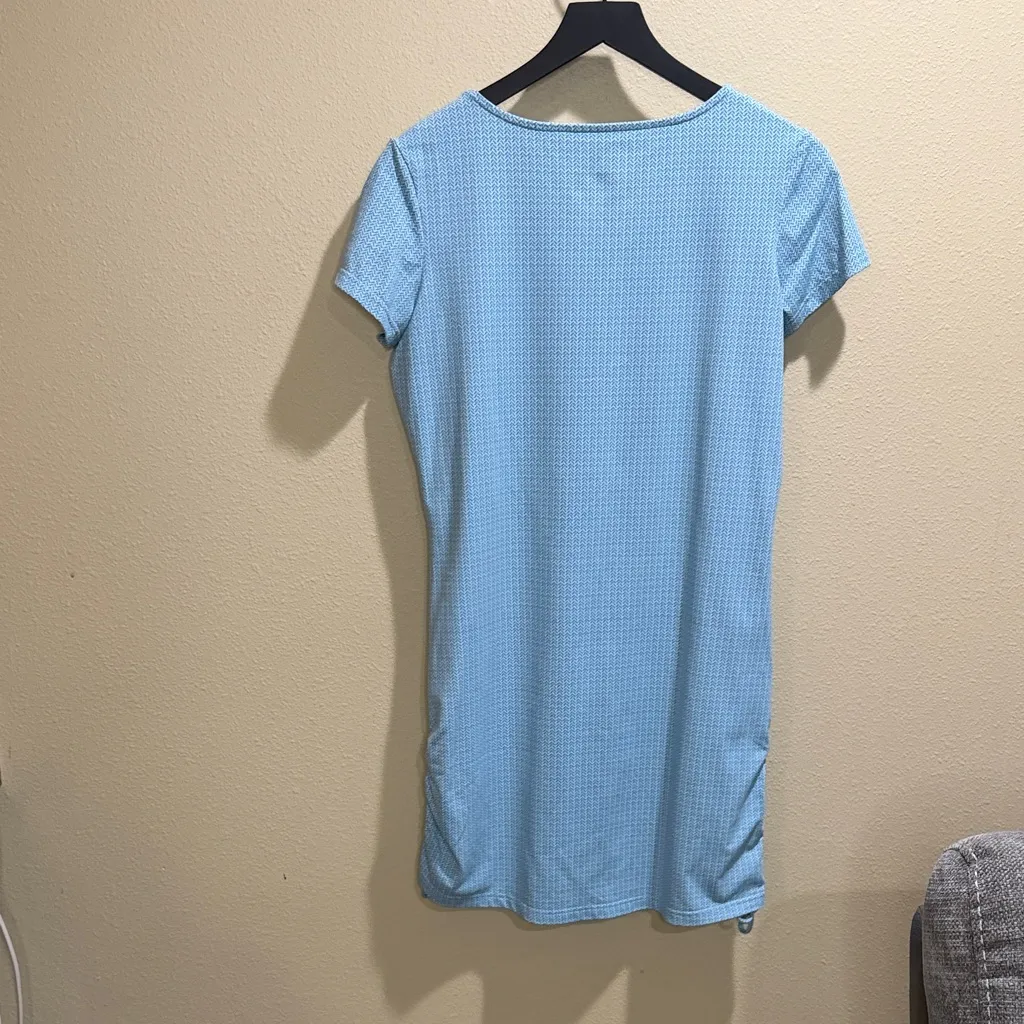 Southern Tide Size Medium Shirley Blue Niagara Print Performance Dress - Image 7