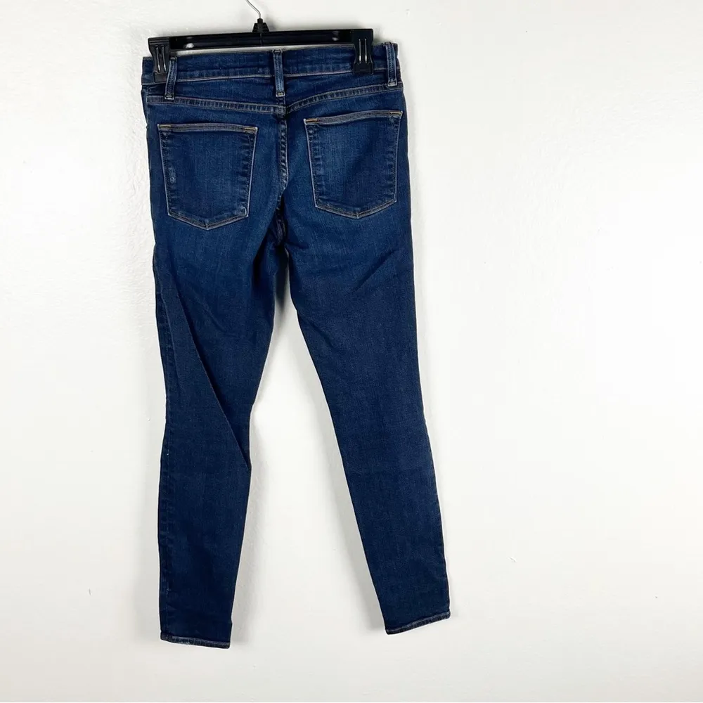 FRAME Le High Skinny Intentionally Ripped Distressed Jeans, Size 27 - Image 2