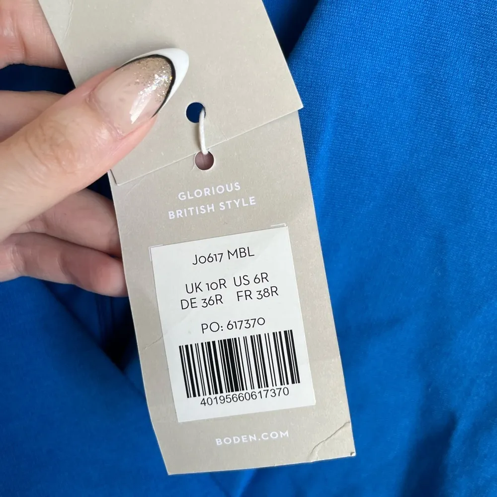 Boden Sophie Ponte Faux Wrap Midi Dress Blue Size Women’s US 6R NEW NWT - Image 7