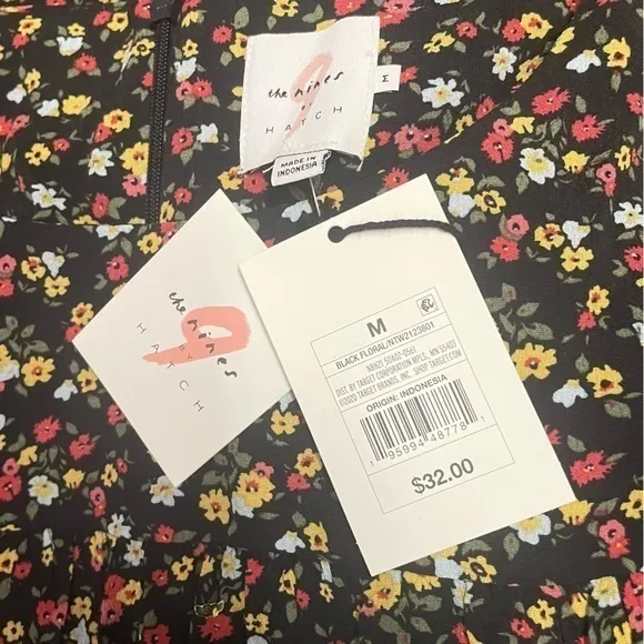 Hatch‎ M NWT Floral Maternity Dress Black Size undefined - Image 2