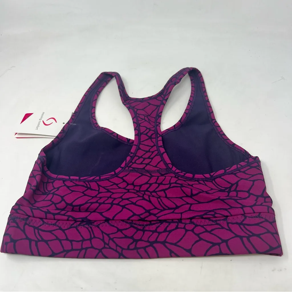 Moving Comfort Switch it up Racer sports bra in Currant Woven size M Medium NWT - Image 3
