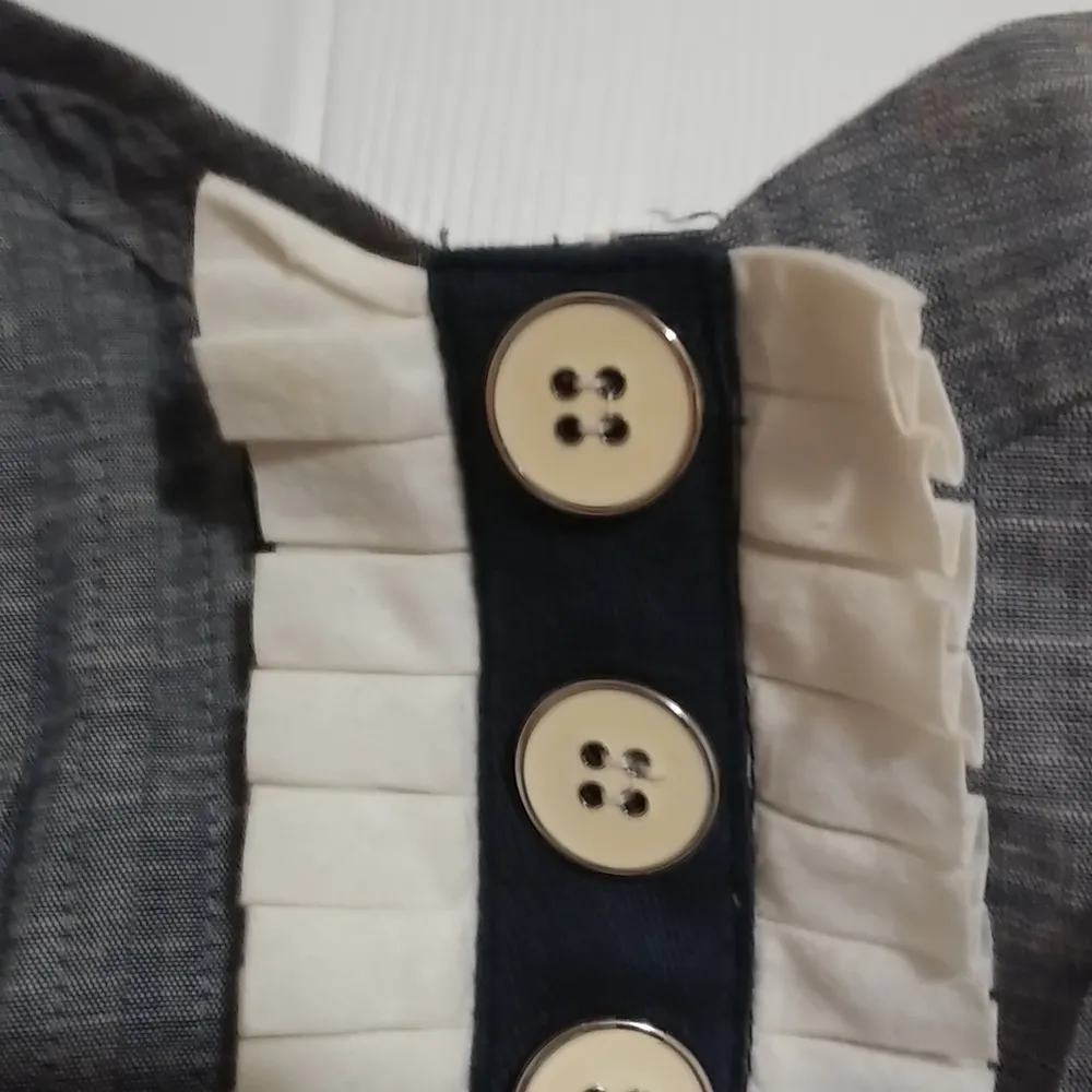 Montrau M Black Pepper Strapless Cotton Mini Dress - Image 10