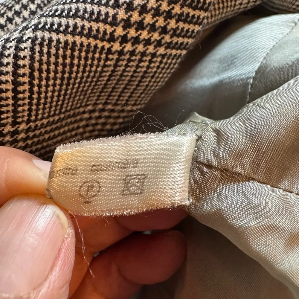 Akris Gray Plaid Women's Jacket (12) 100% Cashmere - Image 4