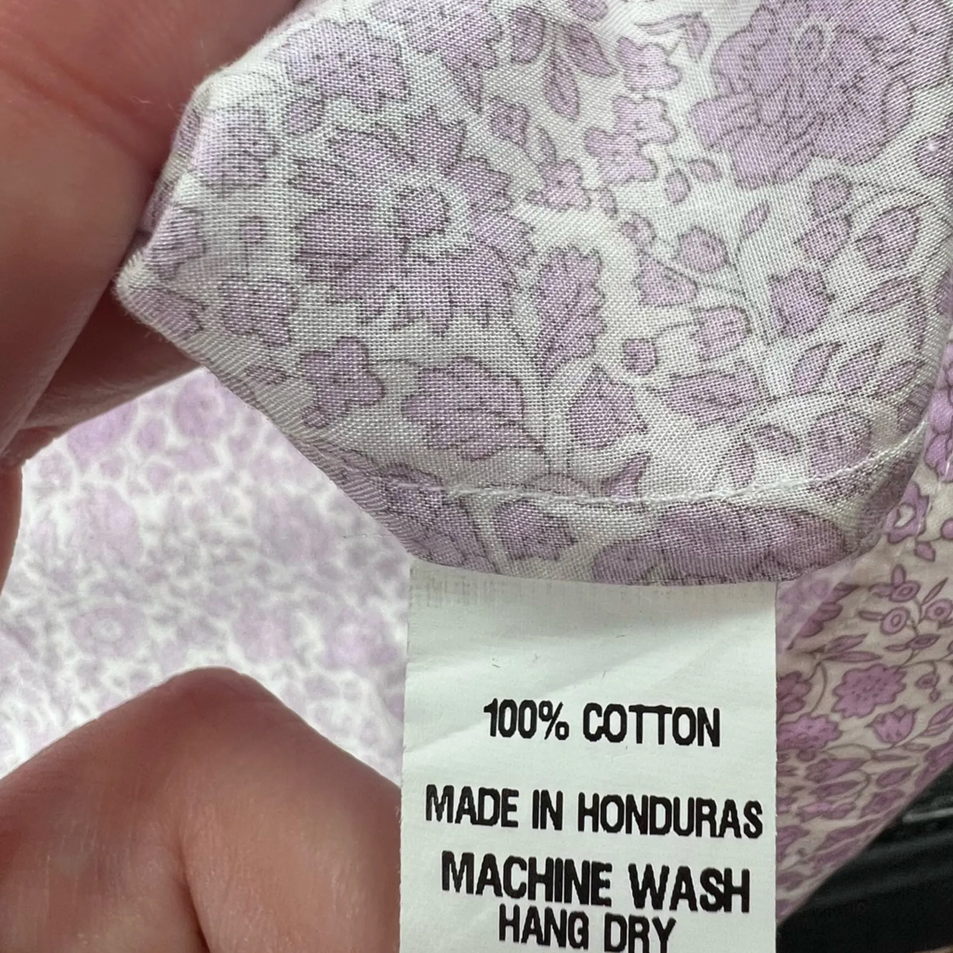 Ann Mashburn Victoria peasant top Liberty floral purple sz S - Image 4