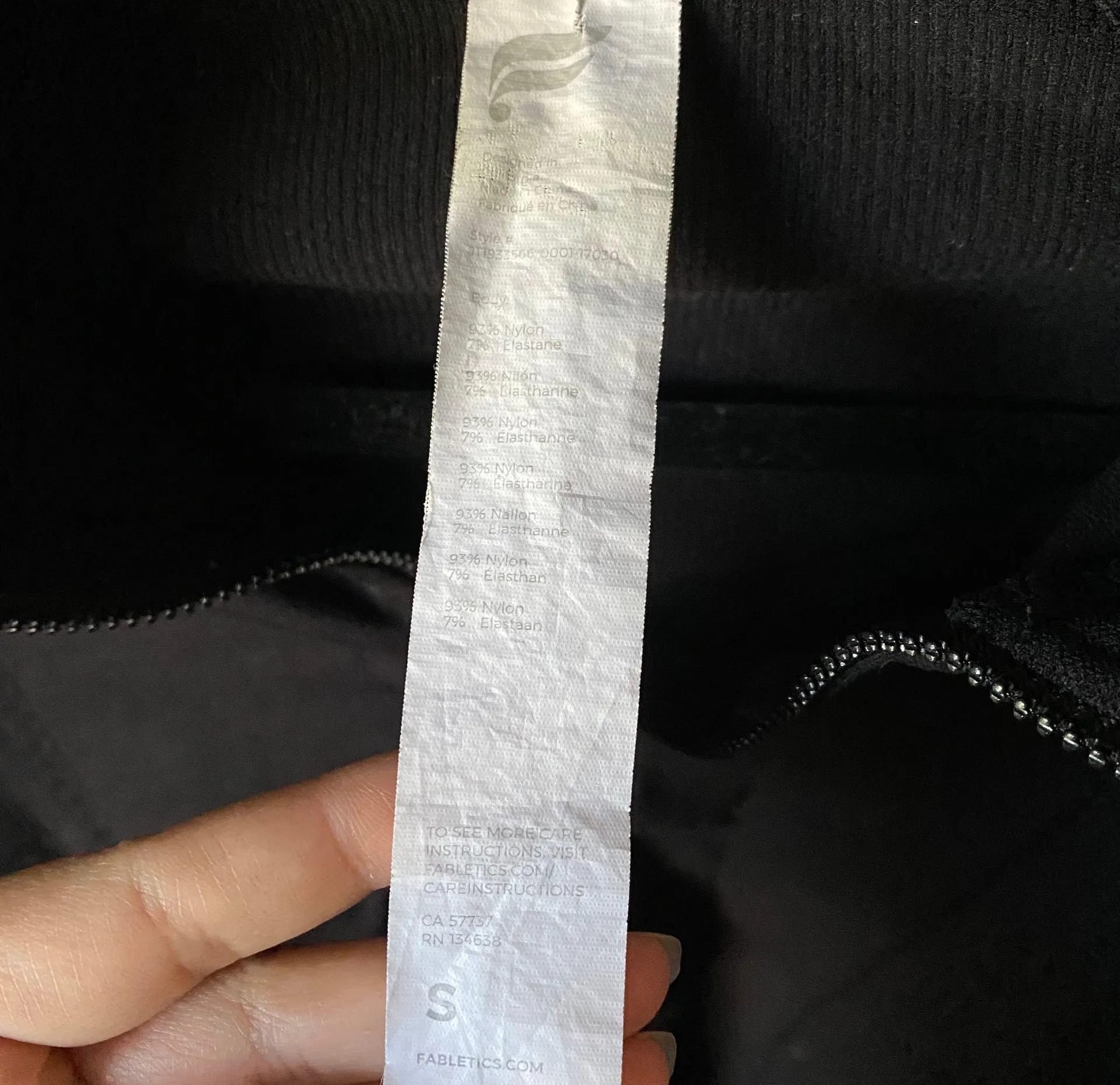 Fabletics Delta Seamless Zip Up Jacket Small - Image 4