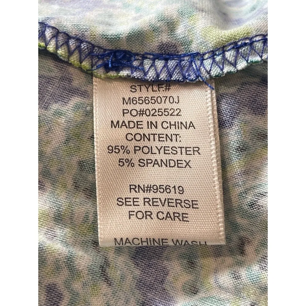 Blue Paisley Choker Keyhole Fit & Flare Summer Dress NWT S - Image 12