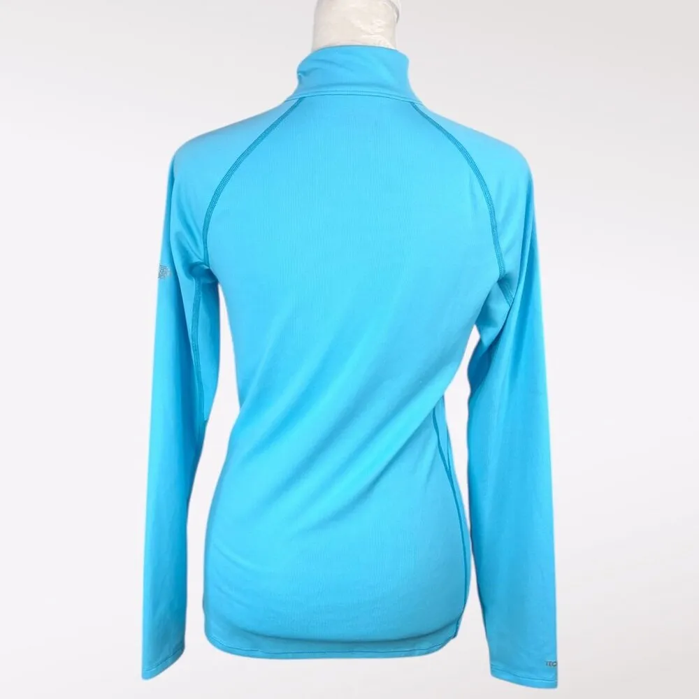 Eastern Mountain Sports Quarter Zip Pullover Aqua Blue Long Sleeve Top Small - Image 5