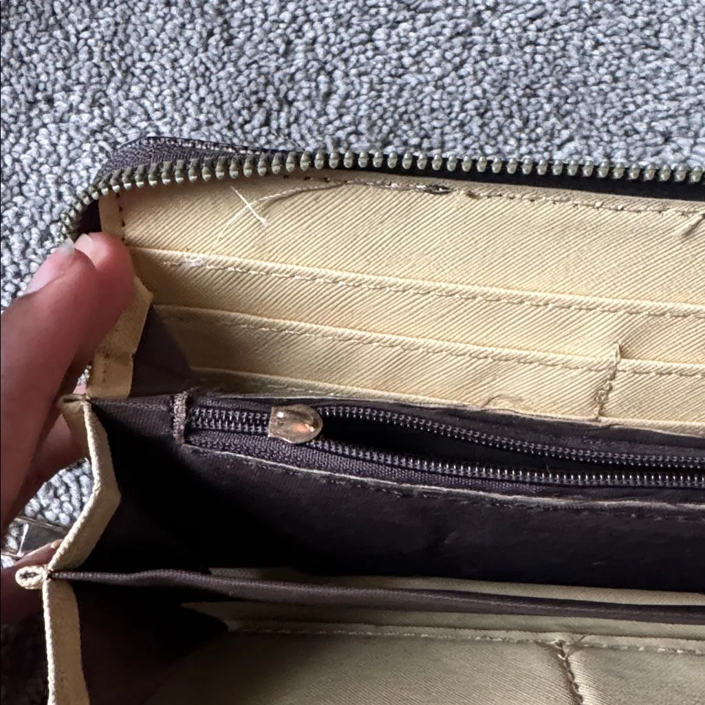 Brown Patterned Wallet - Image 3