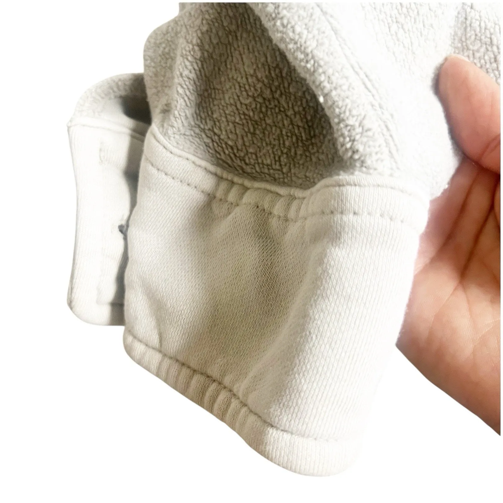 Free People Ruby Shacket in Stone Large Fleece Long Sleeve Button Front Pockets - Image 10