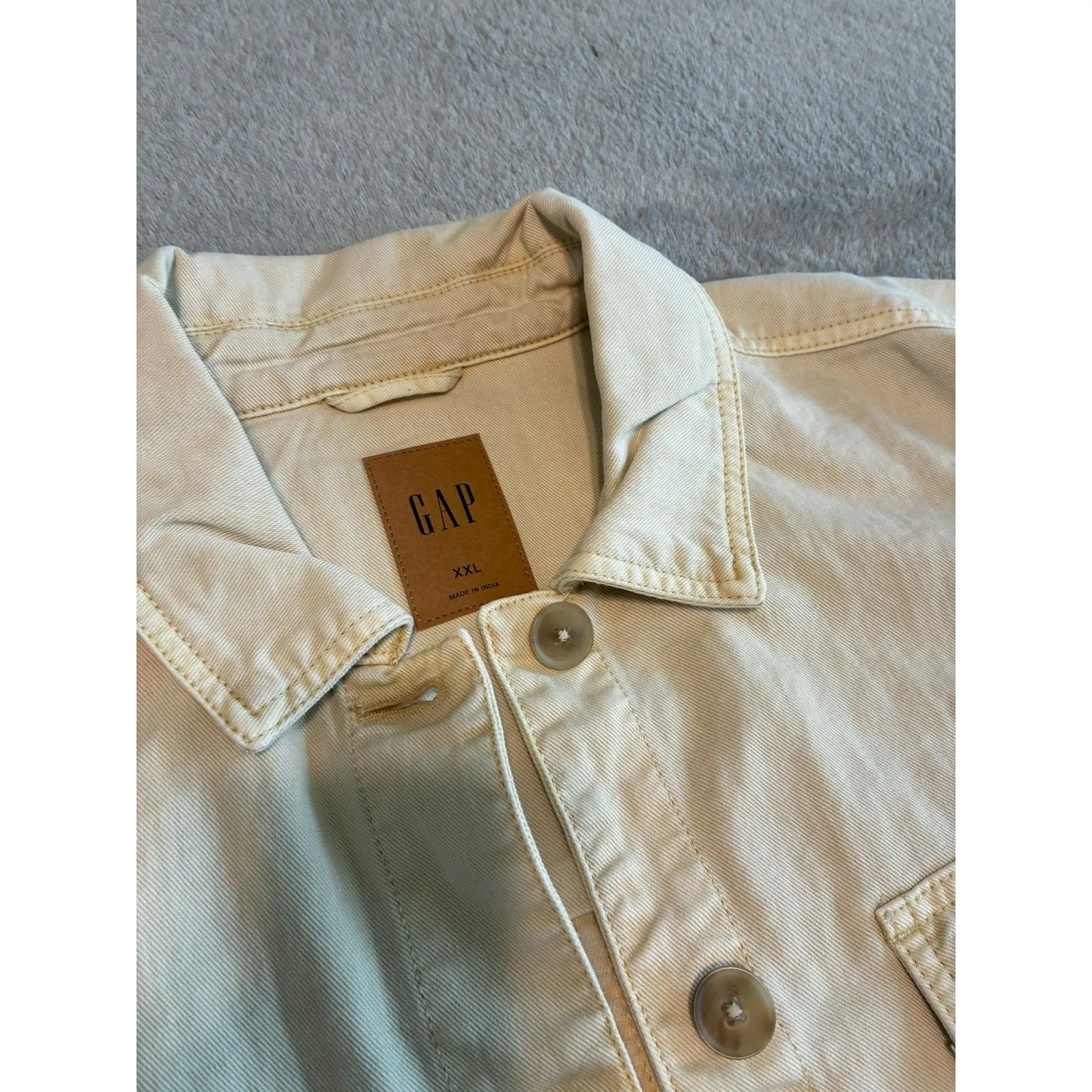 Gap NWT Belted Utility Chino Button Down Jacket Women's XXL Shacket - Image 2