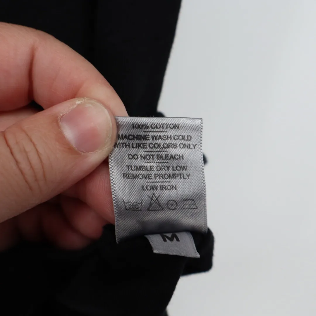 American Giant Women's Black Crew Neck T Shirt Size M Made in USA Cotton Size M - Image 4