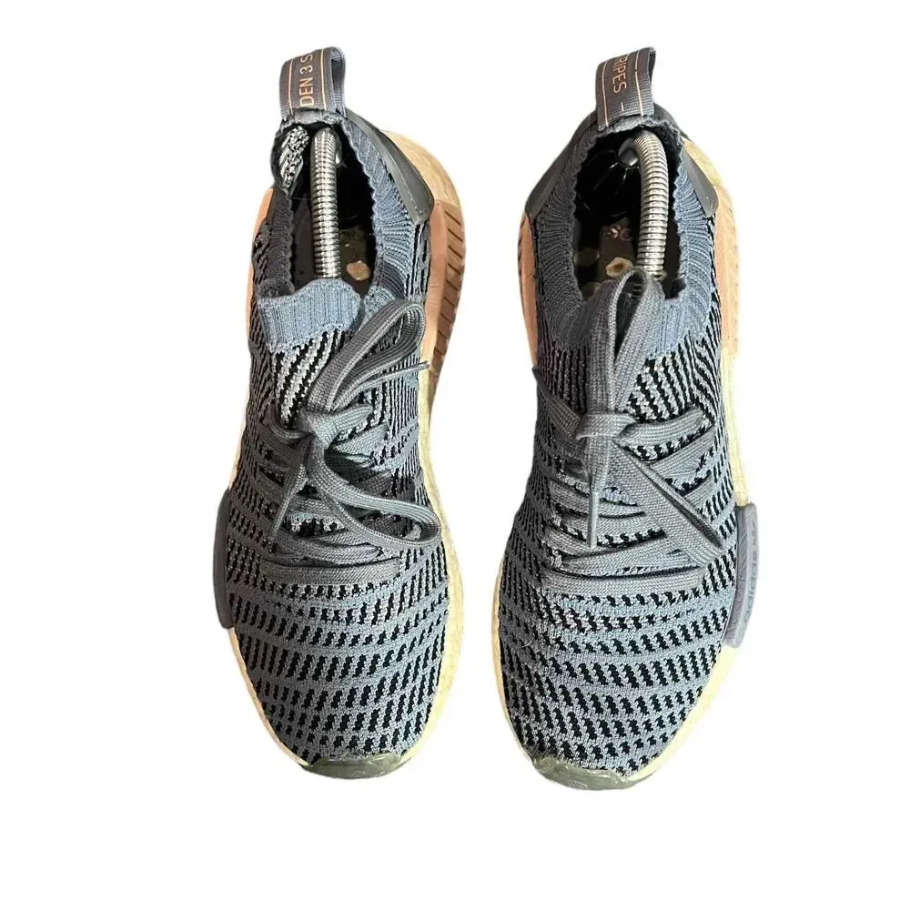 Adidas NMD R1STLT Primeknit Women's‎ Blue Athletic Sneakers Size 9.5 - Image 4