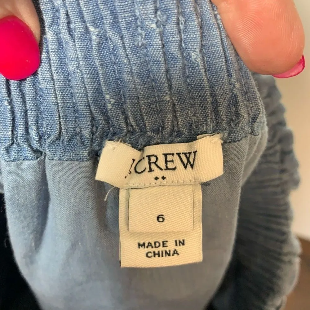 J. Crew Women's Dobby Chambray Pull - Image 8