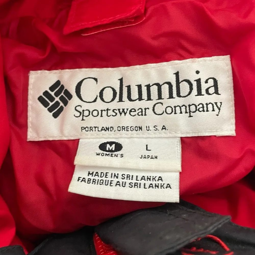 Columbia Vintage Rain Jacket Red Size Medium - Image 5