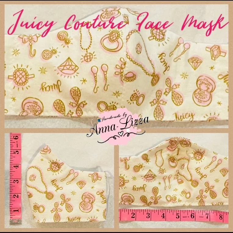 😷Handmade LIMITED Juicy Couture Face Mask - Image 2