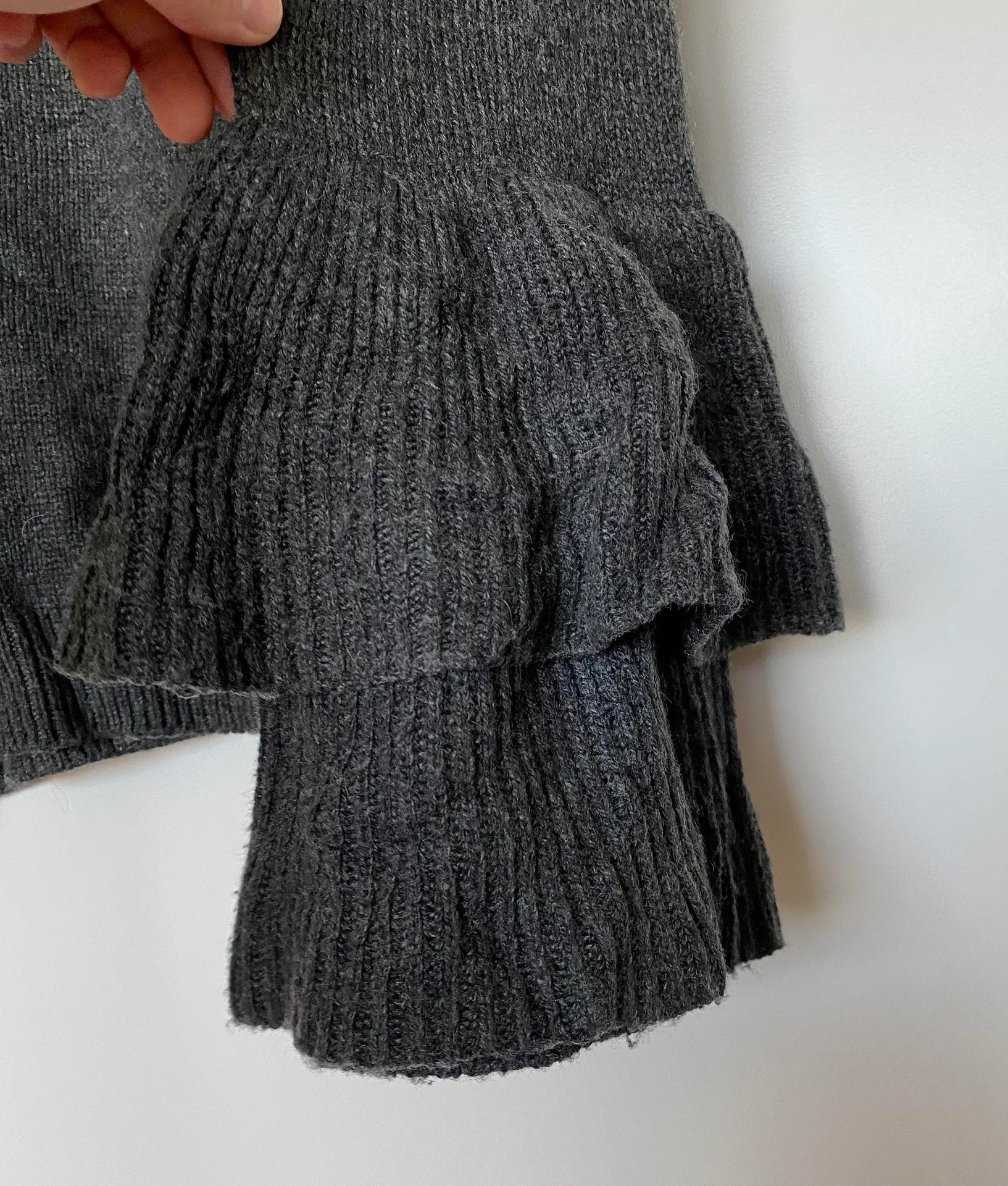Ruffle Cuff Sleeve Sweater - Image 6