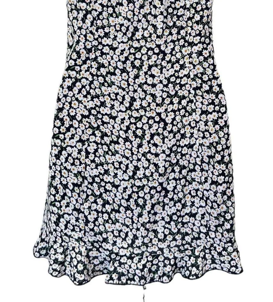 Princess Polly McLeod Blue Floral Drawstring Ruched Halter Ruffle Mini Dress - Image 13