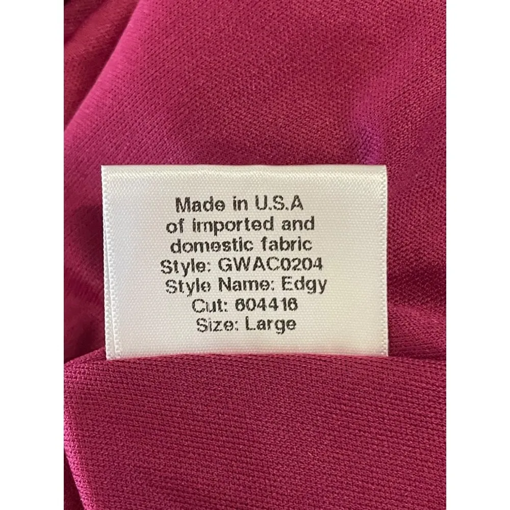 Katie May Edgy Asymmetrical One-Shoulder Gown Magenta Womens Size Large - Image 10