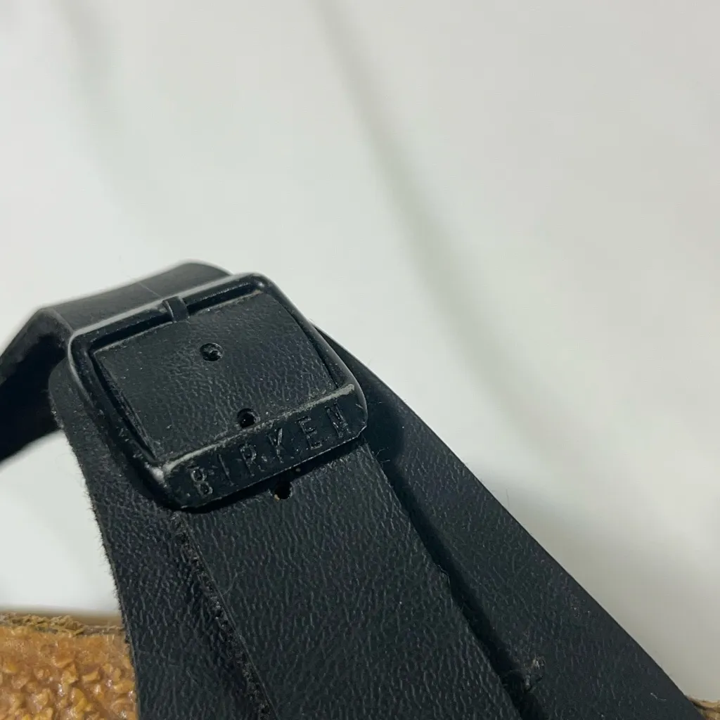 BIRKENSTOCK GIZEH THONG SANDAL WOMEN EU 39 US 8-8.5 BLACK‎ PREOWNED - Image 6