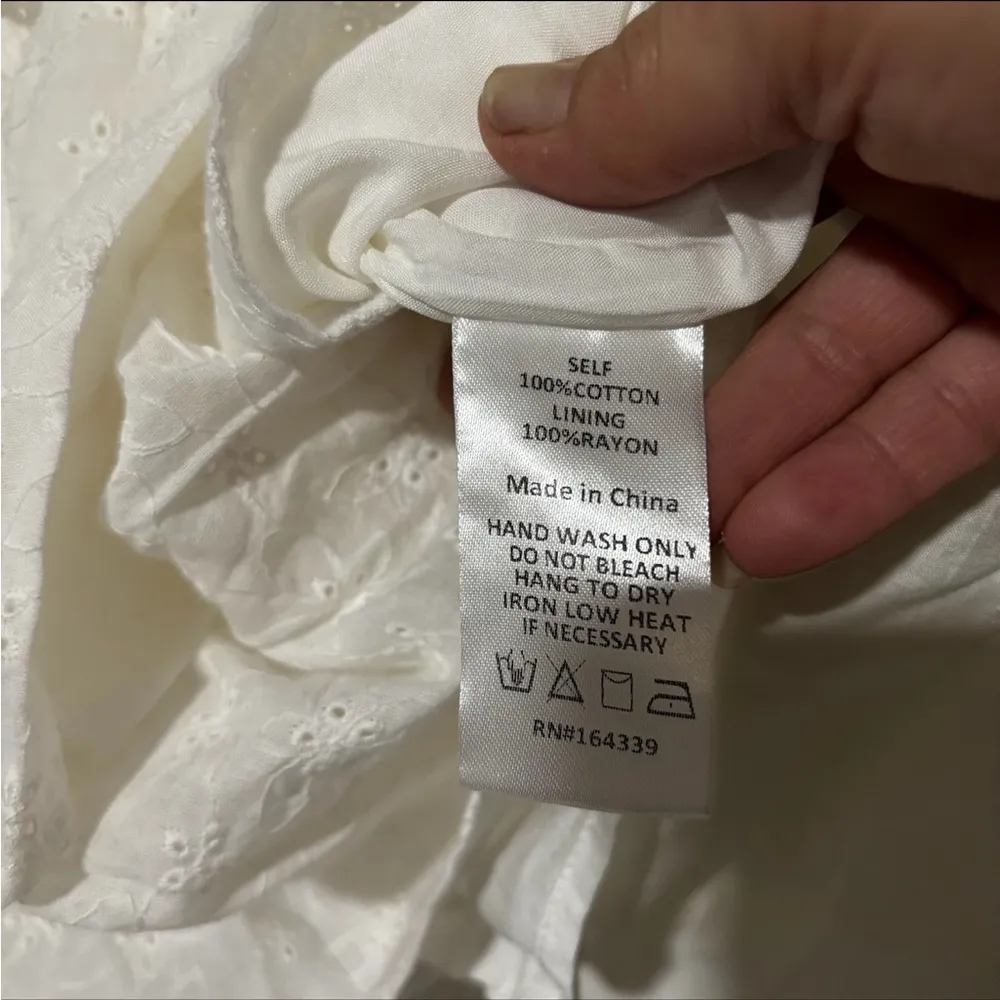 Petal & Pup CELESTE RUFFLE MINI DRESS - WHITE Size XL - Image 6